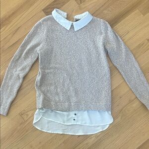 Atmosphere Light Gray Layered Sweater
